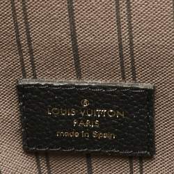 Pre Owned Louis Vuitton Black Monogram Empreinte Pochette Metis Shoulder Bag