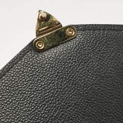 Pre Owned Louis Vuitton Black Monogram Empreinte Pochette Metis Shoulder Bag