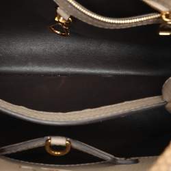 Louis Vuitton Beige Leather and Python Capucines BB Bag