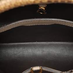 Louis Vuitton Beige Leather and Python Capucines BB Bag