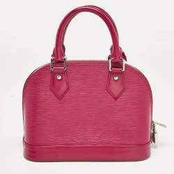 Pre Owned Louis Vuitton Fuchsia Epi Leather Alma BB Bag