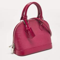 Pre Owned Louis Vuitton Fuchsia Epi Leather Alma BB Bag
