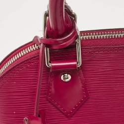 Pre Owned Louis Vuitton Fuchsia Epi Leather Alma BB Bag