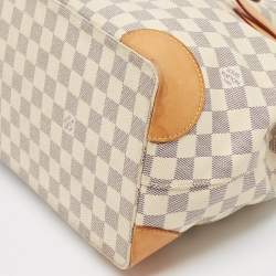 Pre Owned Louis Vuitton Damier Azur Canvas Hampstead MM Bag