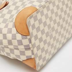 Pre Owned Louis Vuitton Damier Azur Canvas Hampstead MM Bag