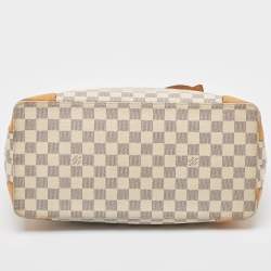 Pre Owned Louis Vuitton Damier Azur Canvas Hampstead MM Bag