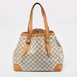 Pre Owned Louis Vuitton Damier Azur Canvas Hampstead MM Bag
