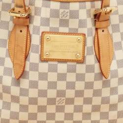 Pre Owned Louis Vuitton Damier Azur Canvas Hampstead MM Bag