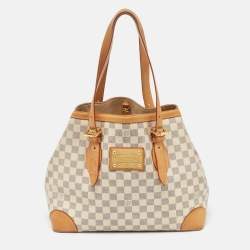Pre Owned Louis Vuitton Damier Azur Canvas Hampstead MM Bag