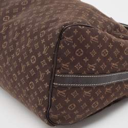 Pre Owned Louis Vuitton Ebene Monogram Canvas Mini Lin Speedy 30 Bandouliere Bag 