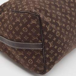 Pre Owned Louis Vuitton Ebene Monogram Canvas Mini Lin Speedy 30 Bandouliere Bag 