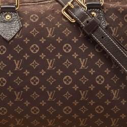 Pre Owned Louis Vuitton Ebene Monogram Canvas Mini Lin Speedy 30 Bandouliere Bag 