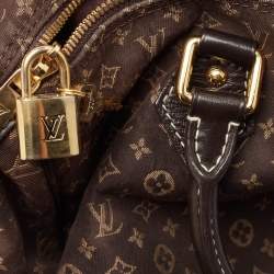 Pre Owned Louis Vuitton Ebene Monogram Canvas Mini Lin Speedy 30 Bandouliere Bag 