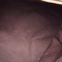 Pre Owned Louis Vuitton Ebene Monogram Canvas Mini Lin Speedy 30 Bandouliere Bag 