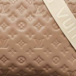 Louis Vuitton Taupe Monogram Puffy Leather Coussin MM Bag