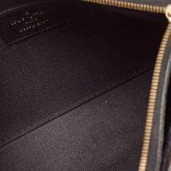Pre Owned Louis Vuitton Black Louis Vuitton Monogram Canvas Pallas Chain Clutch