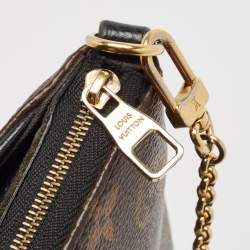 Pre Owned Louis Vuitton Black Louis Vuitton Monogram Canvas Pallas Chain Clutch