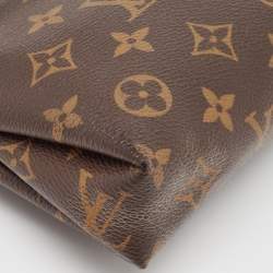 Pre Owned Louis Vuitton Black Louis Vuitton Monogram Canvas Pallas Chain Clutch
