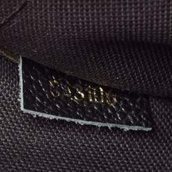 Pre Owned Louis Vuitton Black Louis Vuitton Monogram Canvas Pallas Chain Clutch