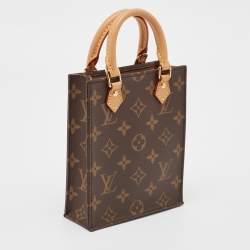 Pre Owned Louis Vuitton Monogram Canvas Petit Sac Plat Bag
