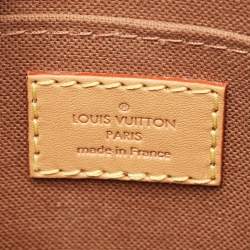 Pre Owned Louis Vuitton Monogram Canvas Petit Sac Plat Bag
