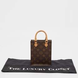 Pre Owned Louis Vuitton Monogram Canvas Petit Sac Plat Bag