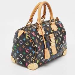 Pre Owned Louis Vuitton Black Monogram Multicolore Canvas Speedy 30 Bag
