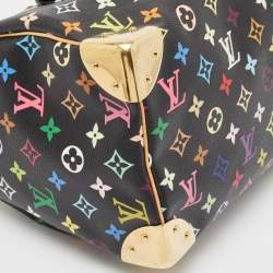Pre Owned Louis Vuitton Black Monogram Multicolore Canvas Speedy 30 Bag