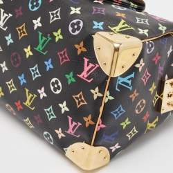 Pre Owned Louis Vuitton Black Monogram Multicolore Canvas Speedy 30 Bag