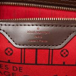 Louis Vuitton Damier Ebene Canvas Neverfull MM Bag