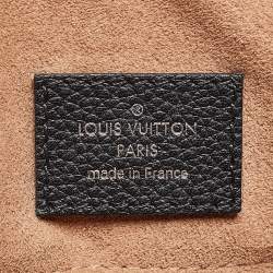 Louis Vuitton Black Monogram Mahina Leather Babylone Chain BB Bag