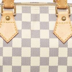 Pre Owned Louis Vuitton Damier Azur Canvas Speedy 25 Bag