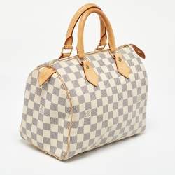 Pre Owned Louis Vuitton Damier Azur Canvas Speedy 25 Bag