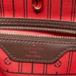 Louis Vuitton Damier Ebene Canvas Neverfull MM Bag