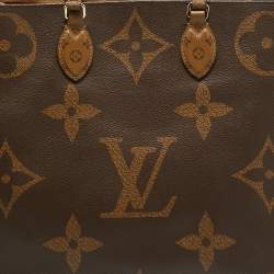 Pre Owned Louis Vuitton Reverse Monogram Giant Canvas Onthego GM Bag