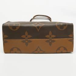 Pre Owned Louis Vuitton Reverse Monogram Giant Canvas Onthego GM Bag