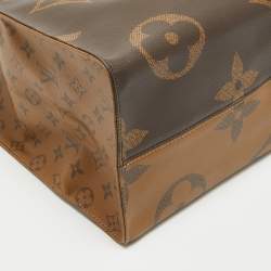 Pre Owned Louis Vuitton Reverse Monogram Giant Canvas Onthego GM Bag