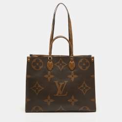 Pre Owned Louis Vuitton Reverse Monogram Giant Canvas Onthego GM Bag