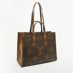 Pre Owned Louis Vuitton Reverse Monogram Giant Canvas Onthego GM Bag