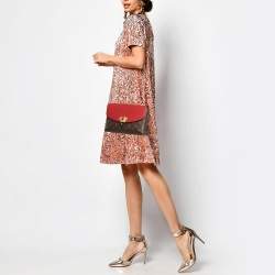 Pre Owned Louis Vuitton Cerise Monogram Canvas and Leather Saint Placide Bag