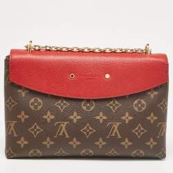 Pre Owned Louis Vuitton Cerise Monogram Canvas and Leather Saint Placide Bag