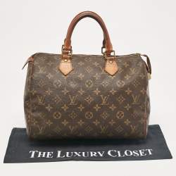 Louis Vuitton Monogram Canvas Speedy 30 Bag