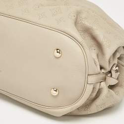 Pre Owned Louis Vuitton Beige Monogram Mahina Leather Surya L Bag