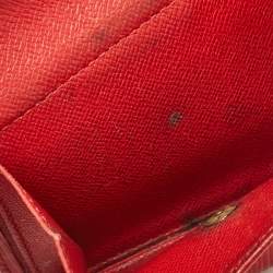 Louis Vuitton Red Epi Leather Porte Billets Compact Wallet 