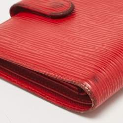 Louis Vuitton Red Epi Leather Porte Billets Compact Wallet 