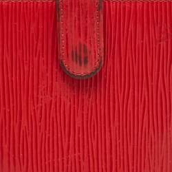 Louis Vuitton Red Epi Leather Porte Billets Compact Wallet 