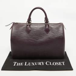 Louis Vuitton Cassis Epi Leather Speedy 30 Bag