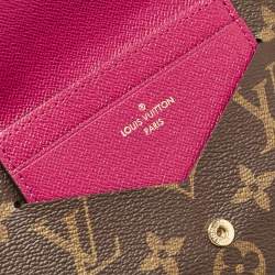 Louis Vuitton Fuchsia Monogram Canvas Jeanne Wallet