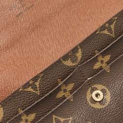 Louis Vuitton Brown Monogram Canvas Sarah Wallet