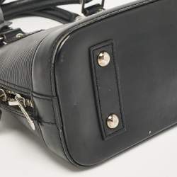 Pre Owned Louis Vuitton Black Epi Leather Alma BB Bag